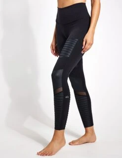 7/8 High Waisted Moto Legging - Black/Glossy 13 7/8 High Waisted Moto Legging - Black/Glossy -Sportswear Store ALO 7 8 High Waisted Moto Legging ZSF613 Black Glossy 0008