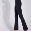 Airbrush High Waisted 7/8 Bootcut Legging - Black