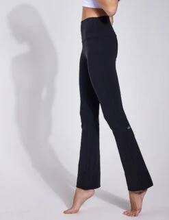 Airbrush High Waisted 7/8 Bootcut Legging - Black