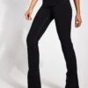 Alosoft Low-Rise Foldover Bootcut Legging - Black -Sportswear Store Alo Yoga ALOSOFT LOW RISE FOLDOVER BOOTCUT LEGGING W51239R BLACK 0003