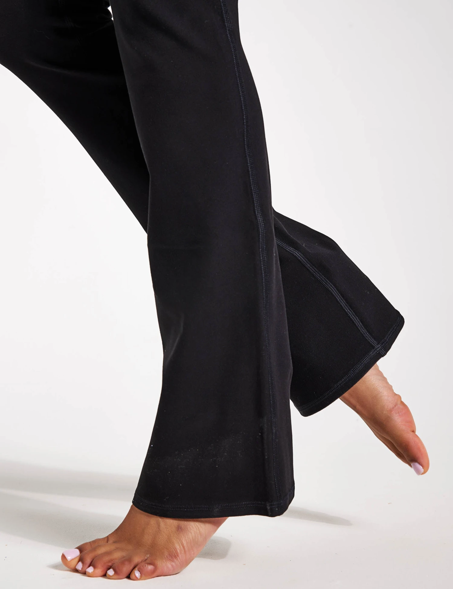 Alosoft Low-Rise Foldover Bootcut Legging - Black 6 Alosoft Low-Rise Foldover Bootcut Legging - Black - Image 4