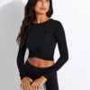 Cover Long Sleeve Top - Black