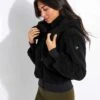 Foxy Sherpa Jacket - Black -Sportswear Store Alo Yoga FOXY SHERPA JACKET W4313R Ivory 0041