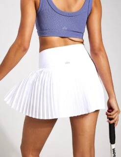 Grand Slam Tennis Skort - White -Sportswear Store Alo Yoga GRAND SLAM TENNIS SKIRT W6289R WHITE 0007