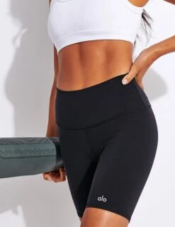 High Waisted Biker Short - Black