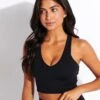 Airbrush Real Bra Tank - Black -Sportswear Store Alo Yoga REAL BRA TANK W9277R BLACK 0003