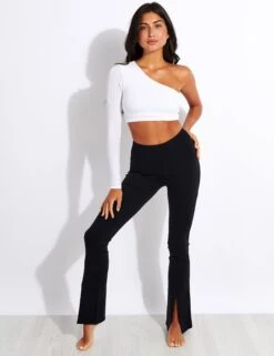 Airbrush High Waisted Flutter Legging - Black 9 Airbrush High Waisted Flutter Legging - Black -Sportswear Store Alo Yoga RIBBED WAVE CROP LONG SLEEVE W3582R WHITE 0022 0e69798e 7937 41a1 893c 637a97a06f57