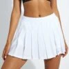 Varsity Tennis Skort - White