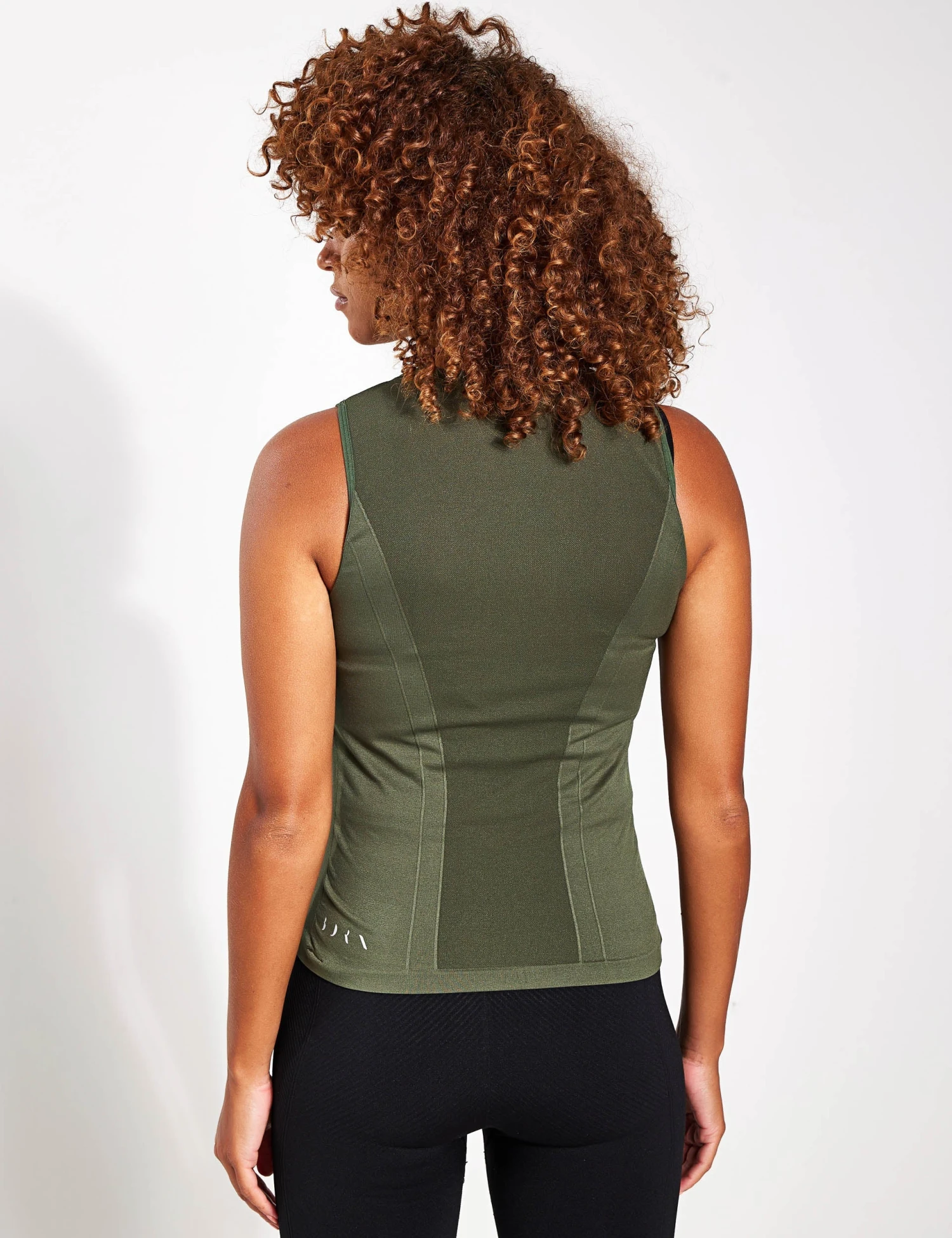 Born Eda Seamless Tank - Dark Olive 4 Born Eda Seamless Tank - Dark Olive - Image 2