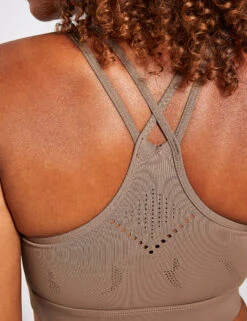 Born Saril Bra - Walnut -Sportswear Store BORN Saril Perf Bra O22CS40 B W Walnut 0004