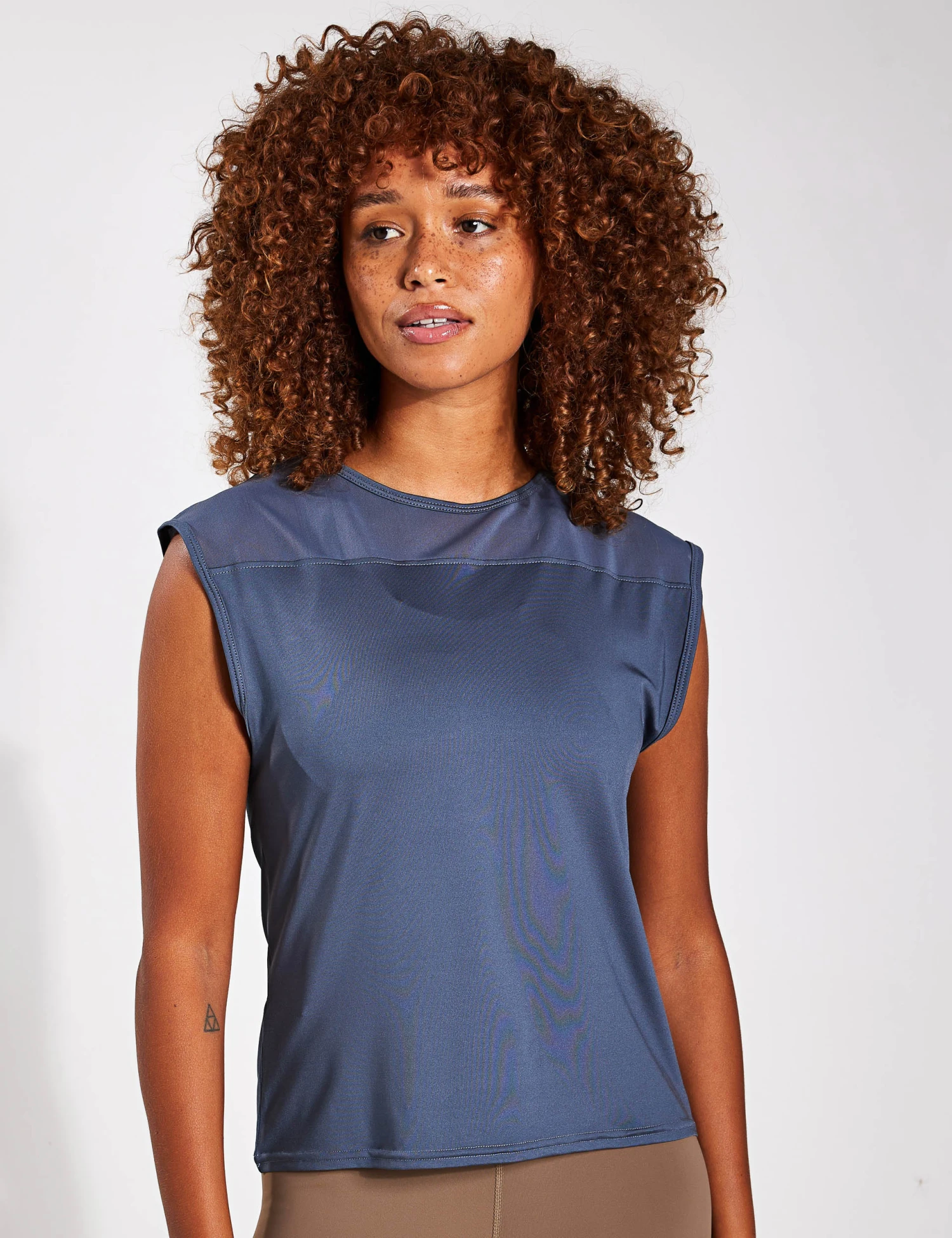 Born Sira Mesh Tank - Stormy Grey 4 Born Sira Mesh Tank - Stormy Grey - Image 2