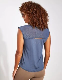 Born Sira Mesh Tank - Stormy Grey
