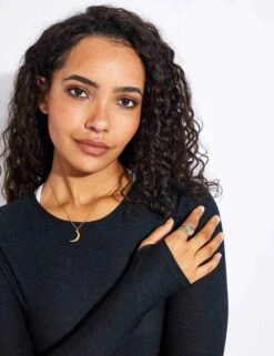 Beyond Yoga Featherweight Classic Crew Pullover - Darkest Night -Sportswear Store Beyond Yoga CF Featherweight Classic Crew Pullover LWSD7575 Darkest Night 0020