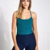 Beyond Yoga Spacedye Slim Racerback Cropped Tank - Lunar Teal Heather 1 Beyond Yoga Spacedye Slim Racerback Cropped Tank - Lunar Teal Heather -Sportswear Store Beyond Yoga Spacedye Slim Racerback Cropped Tank SD4382 LTH Lunar Teal Heather 0005