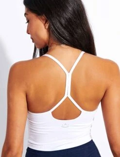Beyond Yoga Spacedye Slim Racerback Cropped Tank - White Light -Sportswear Store Beyond Yoga Spacedye Slim Racerback Cropped Tank SD4382 White Light 0023