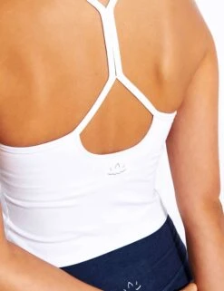 Beyond Yoga Spacedye Slim Racerback Cropped Tank - White Light -Sportswear Store Beyond Yoga Spacedye Slim Racerback Cropped Tank SD4382 White Light 0026