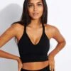 Good Karma Crop - Onyx -Sportswear Store Free People Movement GOOD KARMA CROP TOP OB1034337 ONYX 0006