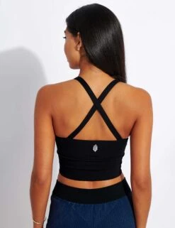 Good Karma Crop - Onyx -Sportswear Store Free People Movement GOOD KARMA CROP TOP OB1034337 ONYX 0033
