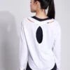 Scoop Neck Cross Back Yoga Top - White 2 Scoop Neck Cross Back Yoga Top - White -Sportswear Store GOODMOVE LS X Back Yoga Longsleeve T51 5751 WHITE 0016 32ac5003 bcc1 427e 9856 c1f7bebd1ccb