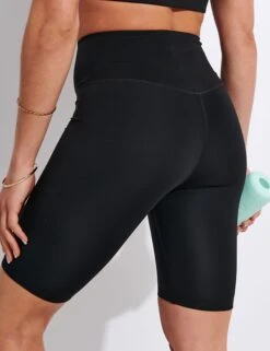 Girlfriend Collective FLOAT High Waisted Bike Short - Black -Sportswear Store Girlfriend Collective GC FLOAT SEAML HIGH RISE SHORTS 4023 JB BLACK 0010