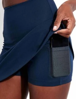 Girlfriend Collective Skort - Midnight -Sportswear Store Girlfriend Collective GC THE SKORT HIGH RISE 54788 4018 TC MIDNIGHT 0024