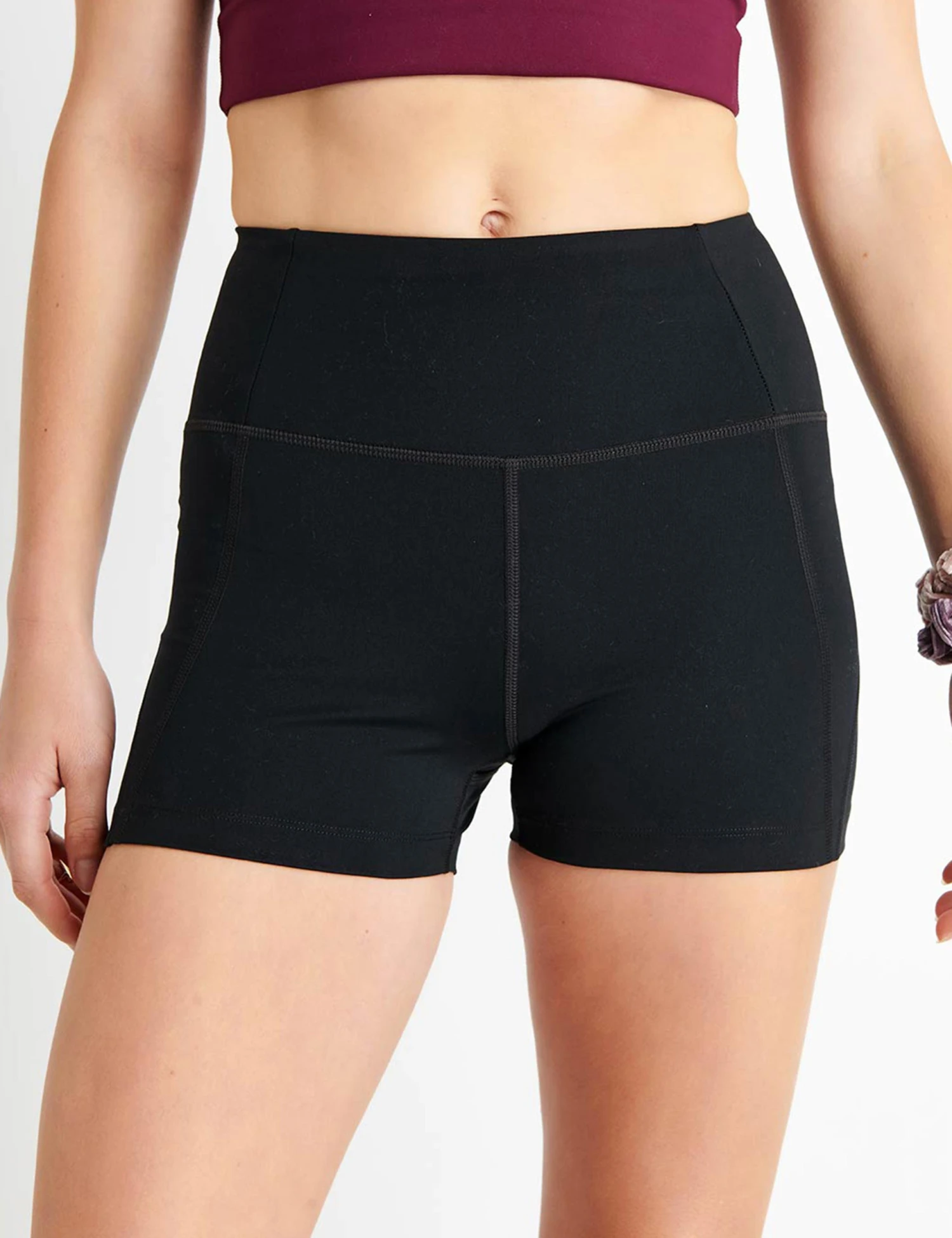Girlfriend Collective High Waisted Run Short - Black 3 Girlfriend Collective High Waisted Run Short - Black