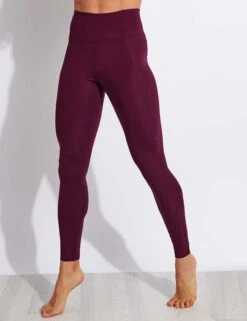 Girlfriend Collective Compressive High Waisted Legging - Plum