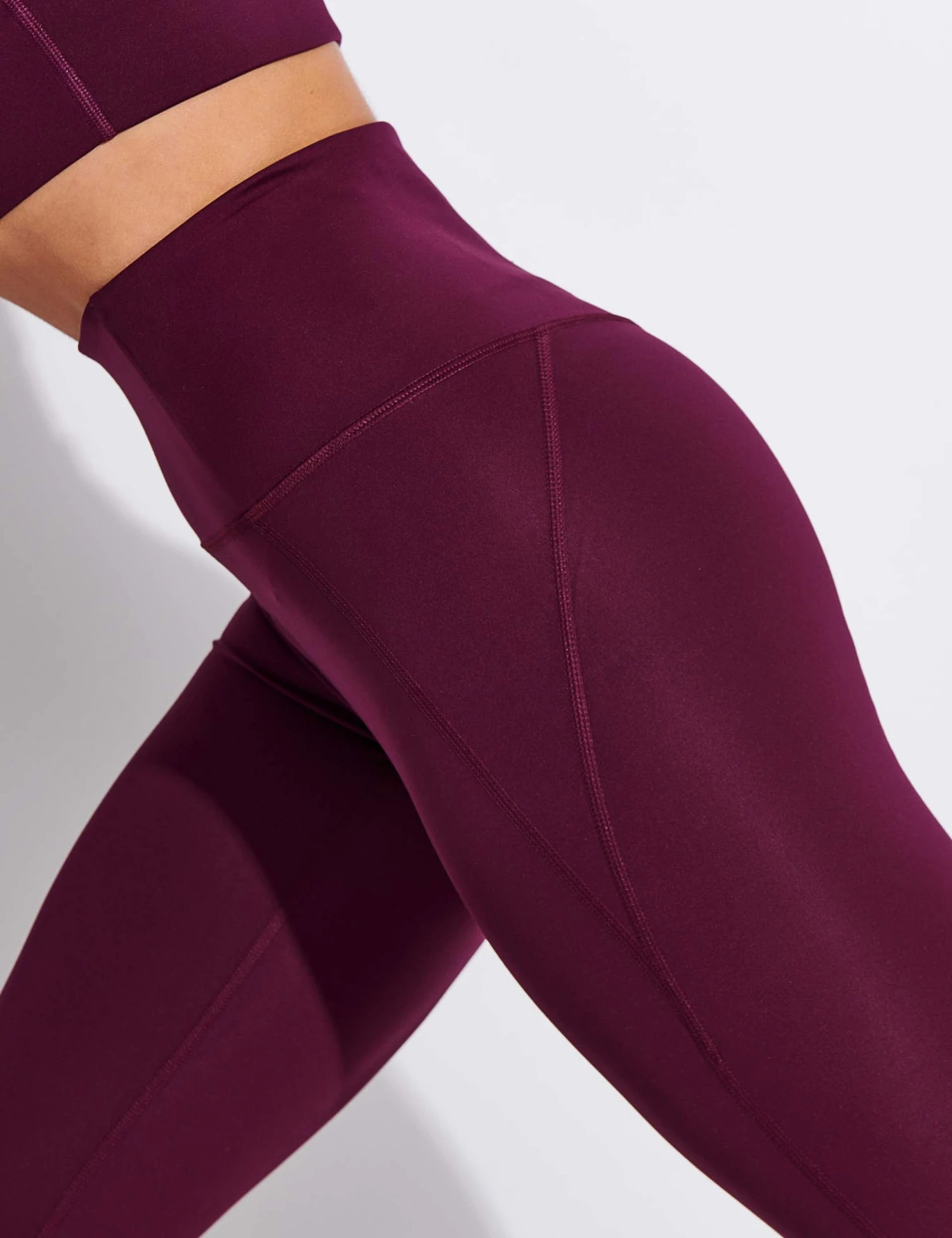 Girlfriend Collective Compressive High Waisted Legging - Plum 5 Girlfriend Collective Compressive High Waisted Legging - Plum - Image 3