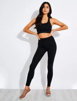 Girlfriend Collective High Waisted Pocket Legging - Black -Sportswear Store Girlfriend POCKET LEGGING HIGH RISE Long 4016 JB BLACK 0011