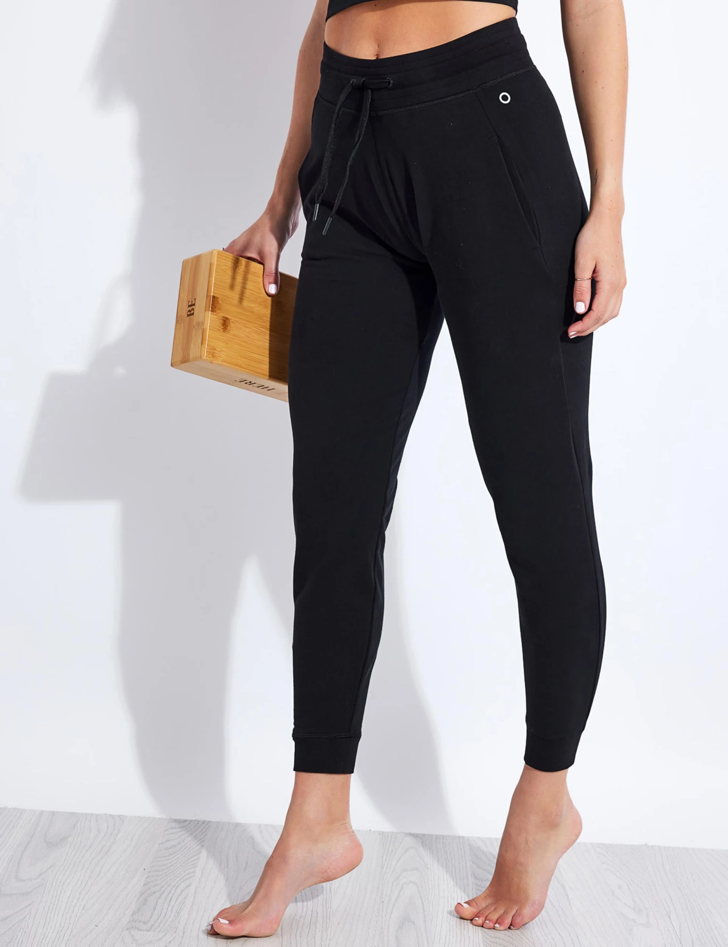 Cotton Rich Cuffed Joggers - Black 3 Cotton Rich Cuffed Joggers - Black