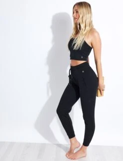 Cotton Rich Cuffed Joggers - Black 13 Cotton Rich Cuffed Joggers - Black -Sportswear Store Goodmove Cotton Rich Cuffed Joggers T516063 Black 0013