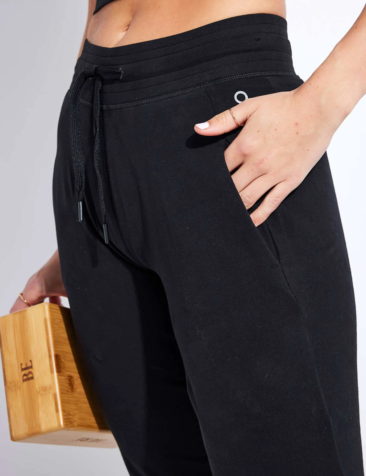 Cotton Rich Cuffed Joggers - Black 4 Cotton Rich Cuffed Joggers - Black - Image 2