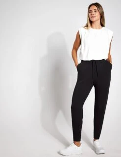 Cuffed High Waisted Tapered Joggers - Carbon -Sportswear Store Goodmove Luxe Jogger T51 6086 CARBON 0002 18dcda83 d290 4fc0 a4bb 1bfab4e366db