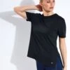 Scoop Neck Mesh Back T-shirt - Black -Sportswear Store Goodmove Scoop Neck Mesh Back T Shirt T515177 Black 0005 af1488b3 904d 4873 9217 d71cfdb58076