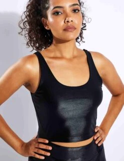 Korra Infinity Crop Top - Black -Sportswear Store Koral CF KORRA INFINITY CROP TOP A583S04 BLACK 0038
