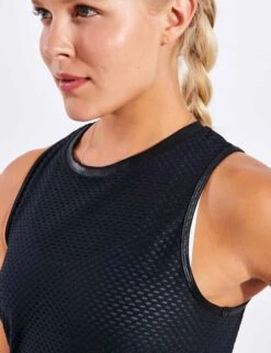 Muscle Netz Tank - Black -Sportswear Store Koral MUSCLE NETZ TANK A6038KS14 Black 0031