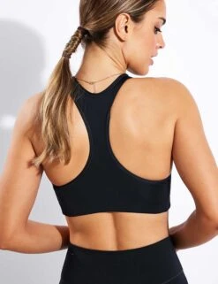 Nike Dri-FIT Swoosh Sports Bra - Black/White 8 Nike Dri-FIT Swoosh Sports Bra - Black/White -Sportswear Store Nike NIKE DRI FIT SWOOSH 1 PIECE PADDED BRA BV3636 010 BLACK WHITE 0014