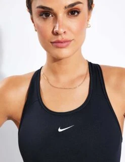 Nike Dri-FIT Swoosh Sports Bra - Black/White 9 Nike Dri-FIT Swoosh Sports Bra - Black/White -Sportswear Store Nike NIKE DRI FIT SWOOSH 1 PIECE PADDED BRA BV3636 010 BLACK WHITE 0020