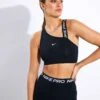 Nike Pro Dri-FIT Swoosh Asymmetrical Sports Bra - Black/Particle Grey/White 1 Nike Pro Dri-FIT Swoosh Asymmetrical Sports Bra - Black/Particle Grey/White -Sportswear Store Nike NIKE PRO DRI FIT SWOOSH ASYMMETRIC BRA DM0570 010 BLACK PARTICLE GREY WHITE 0009