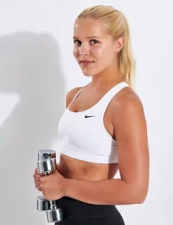 Nike Swoosh Bra Non Padded - White 9 Nike Swoosh Bra Non Padded - White -Sportswear Store Nike NIKE SWOOSH BRA NON PAD BV3630 100 WHITE 0008