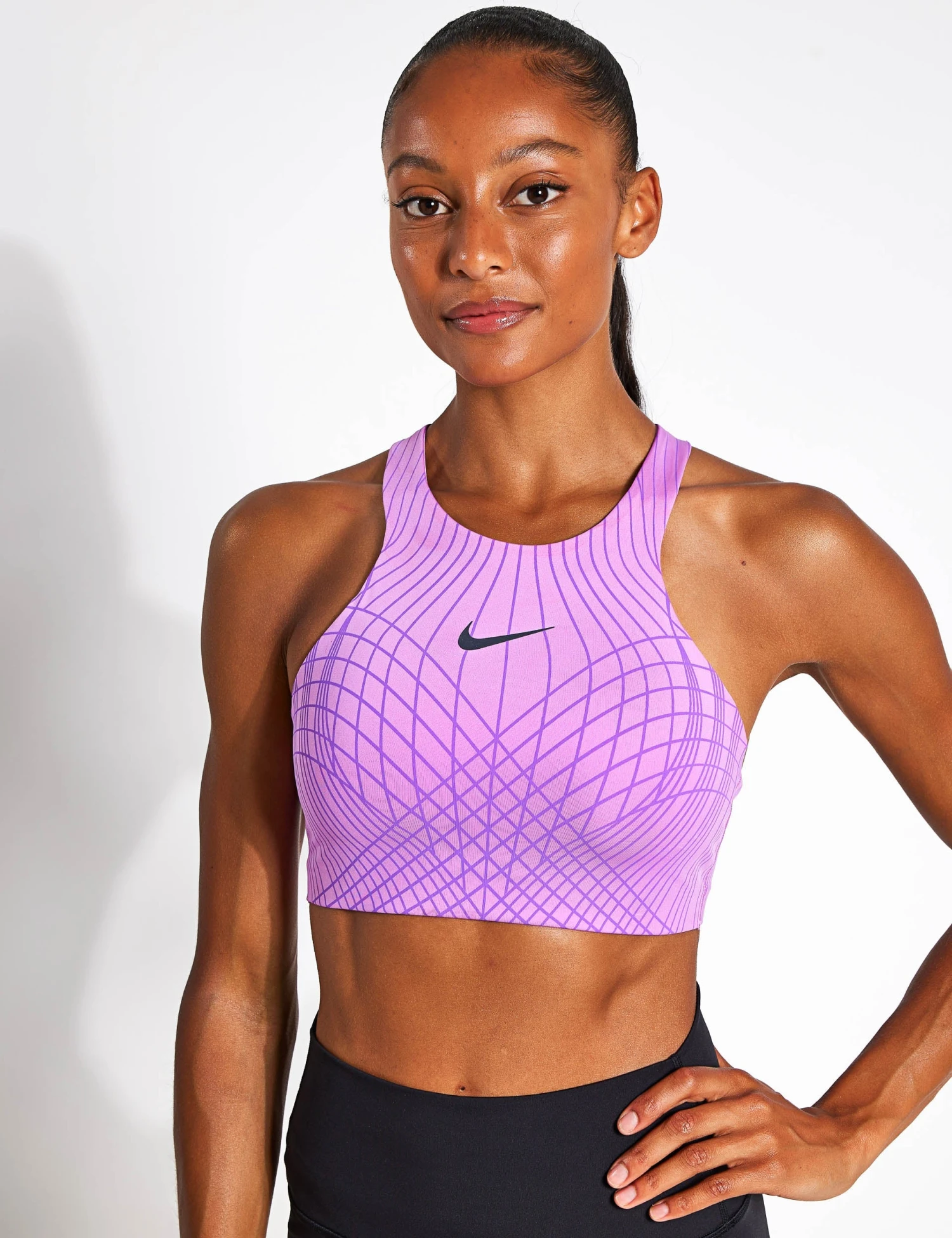 Nike Swoosh Phoenix Sports Bra - Rush Fuchsia/Fuchsia Dream 3 Nike Swoosh Phoenix Sports Bra - Rush Fuchsia/Fuchsia Dream