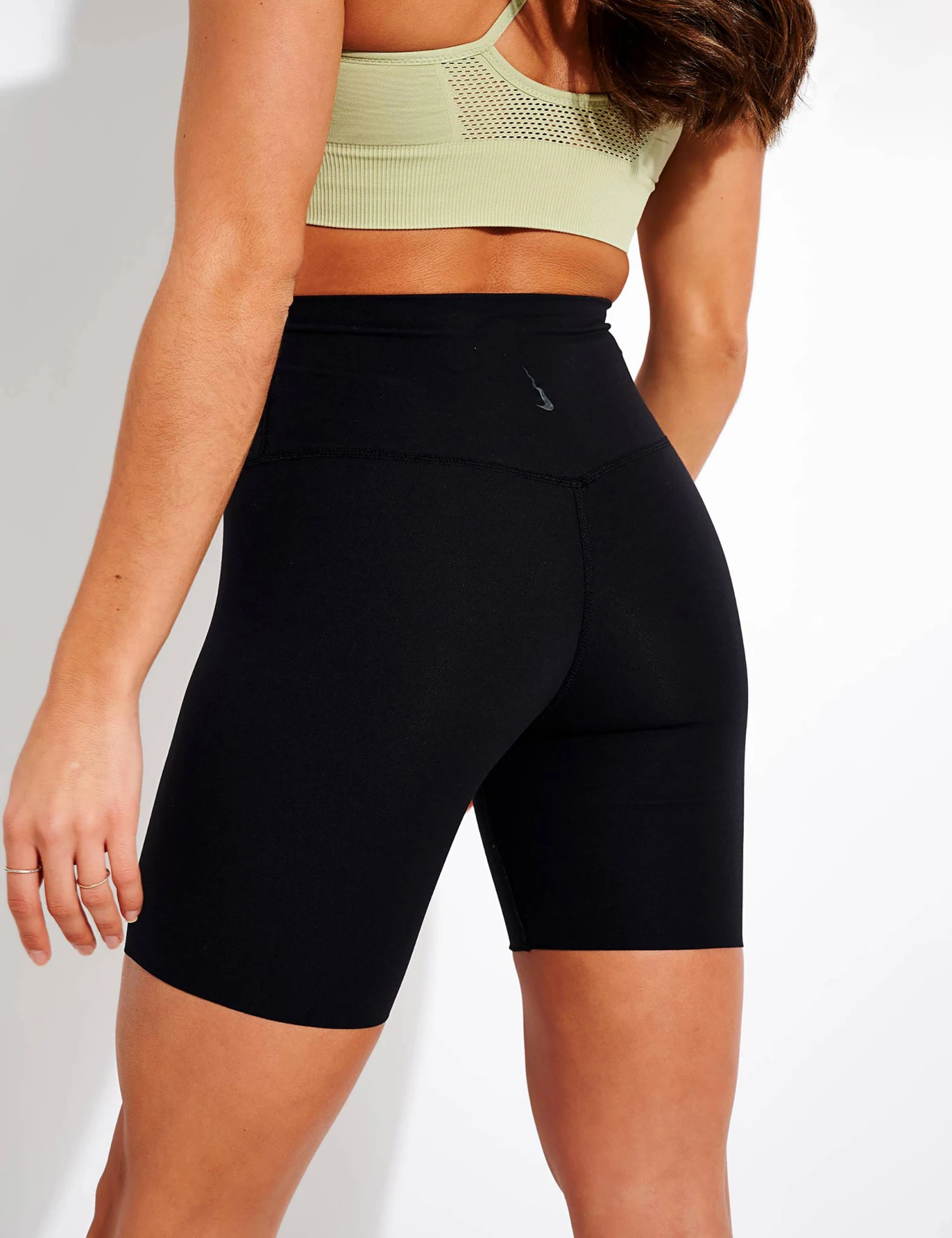 Nike Yoga Luxe Shorts - Black/Dark Smoke Grey 5 Nike Yoga Luxe Shorts - Black/Dark Smoke Grey - Image 3