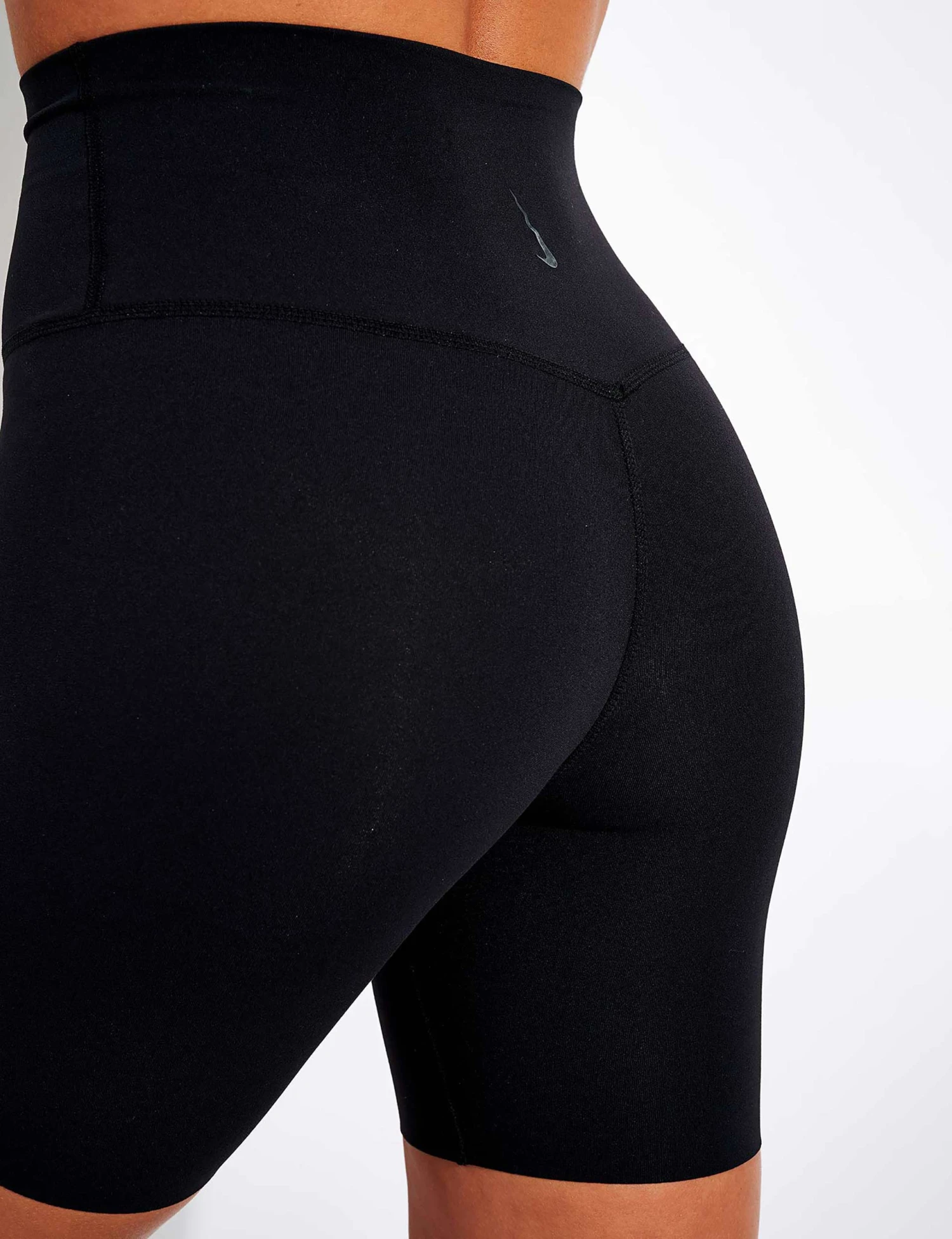 Nike Yoga Luxe Shorts - Black/Dark Smoke Grey 6 Nike Yoga Luxe Shorts - Black/Dark Smoke Grey - Image 4