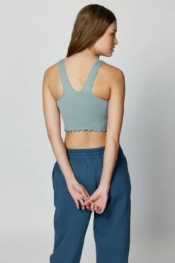 Spiritual Gangster Amor Crop Tank - Stormy Blue 8 Spiritual Gangster Amor Crop Tank - Stormy Blue -Sportswear Store SP33676007 SMB 13838