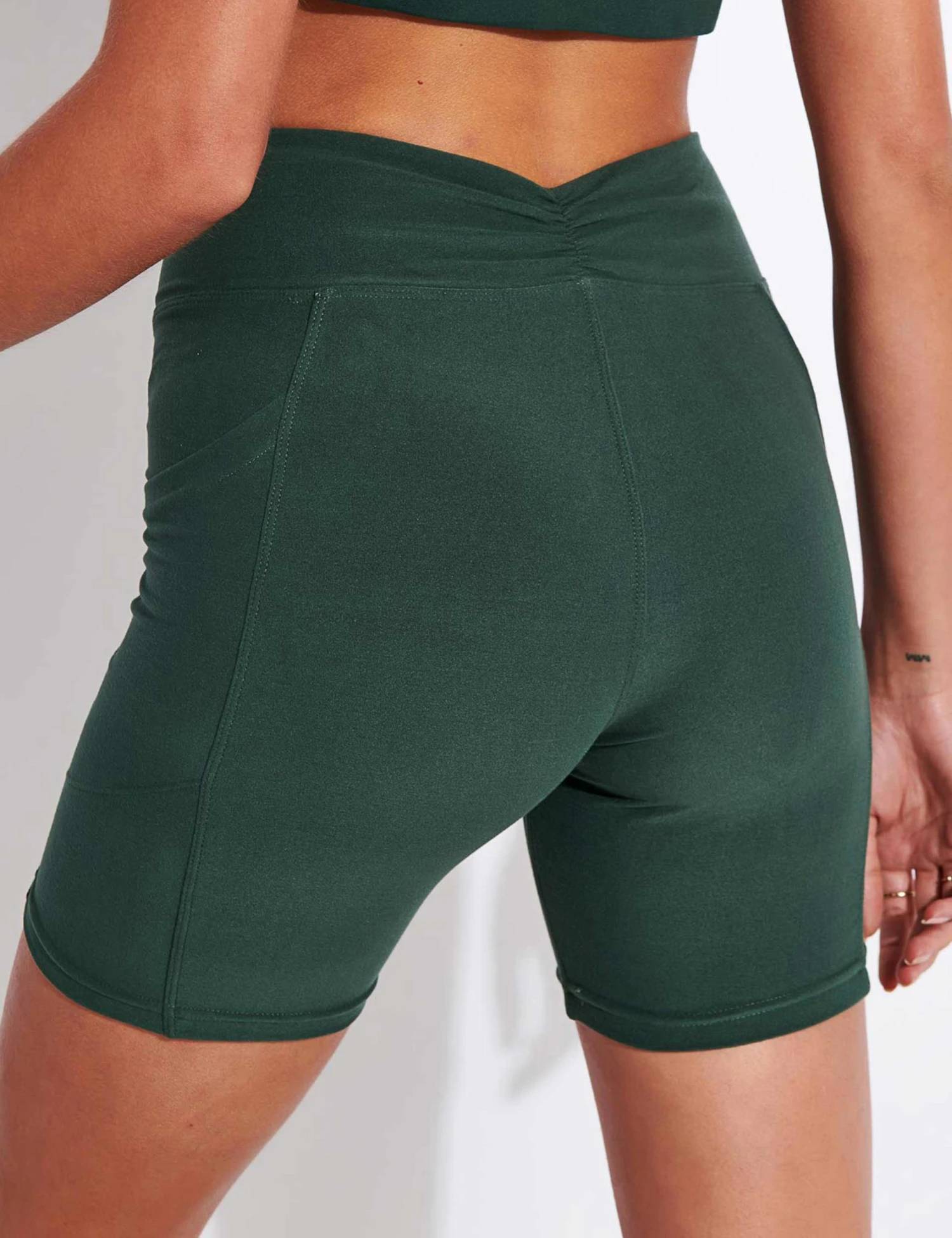 Midi Bike Short - Thyme 5 Midi Bike Short - Thyme - Image 3