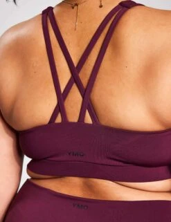 Spark Cross Strap Bra - Fig -Sportswear Store YMO Cross Strap Bra FIG 0043