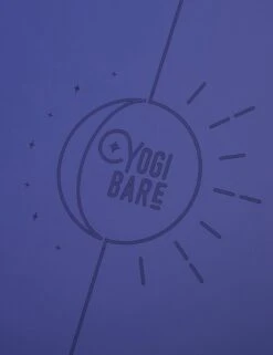 Paws Natural Rubber Yoga Mat 4mm - Blue -Sportswear Store YogiBarePawsNaturalRubberYogaMat LunarYBPAWSNAV Paws Mat Navy new logo 4