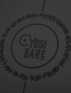 Paws Light Natural Rubber Travel Yoga Mat 2mm - Black -Sportswear Store YogiBareTravelPawsMat 2mm BlackYBTRAPWBK Paws Mat Black new logo 4