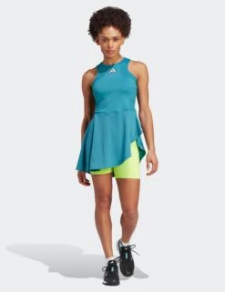 ADIDAS AEROREADY Pro Tennis Dress - Arctic Fusion/Lucid Lemon