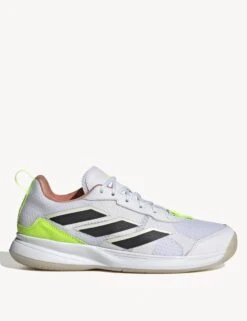 ADIDAS Avaflash Low Tennis Shoes - Cloud White/Core Black/Lucid Lemon